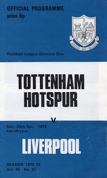 Match programme